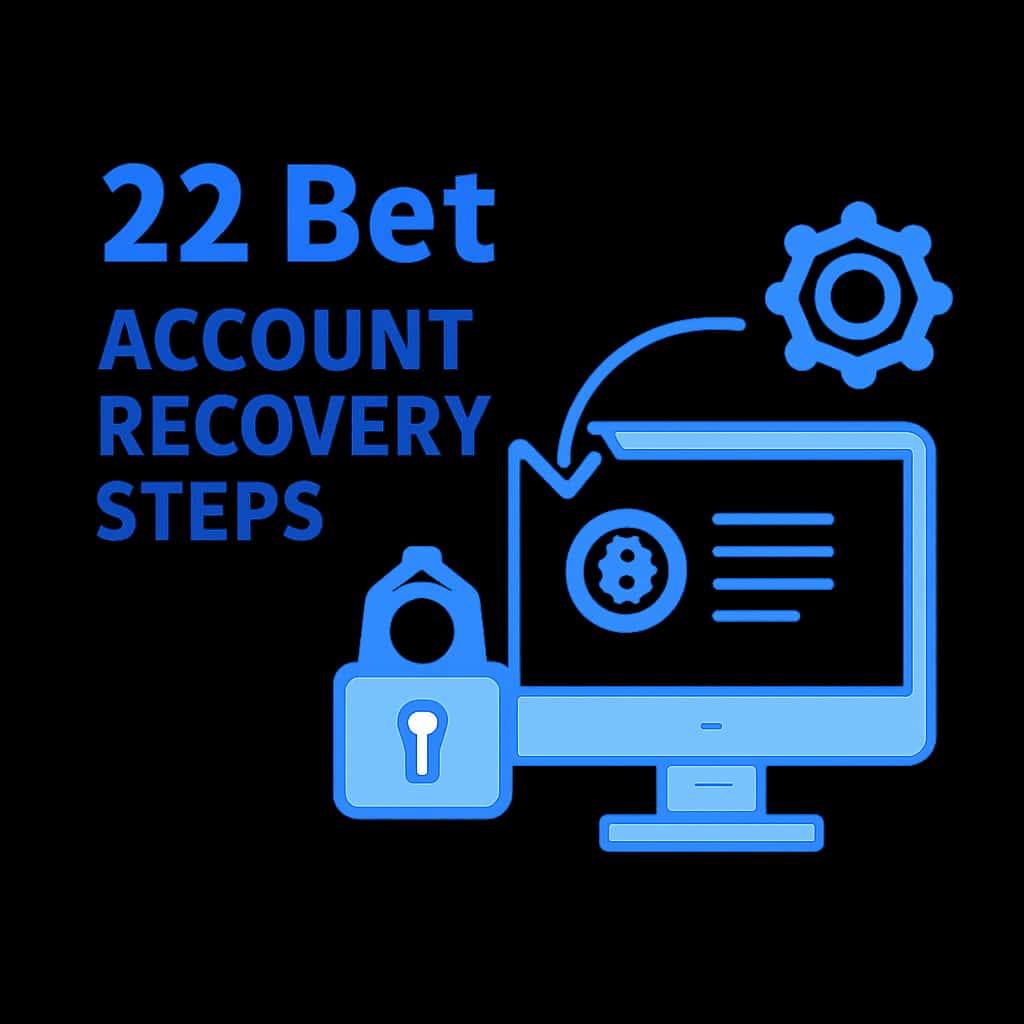 Diagram of 22 Bet account recovery process
