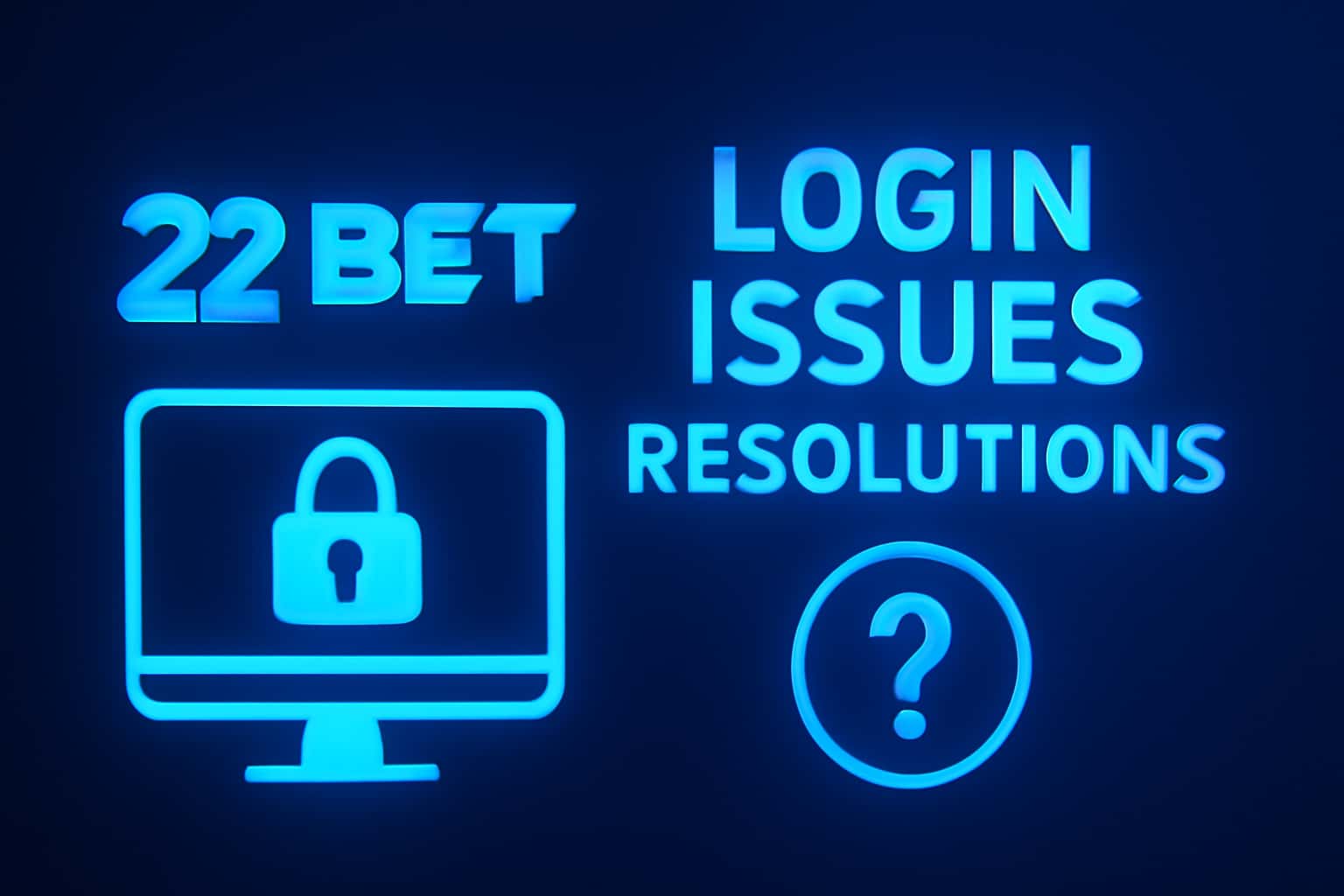 An illustrative scene depicting the theme of 22 Bet login issues resolutions.