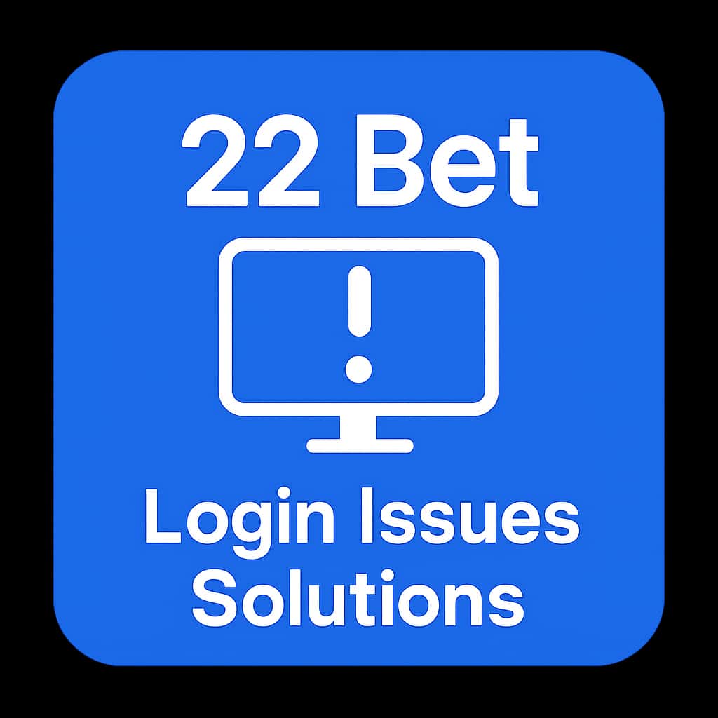 An icon representing solutions to login issues on the 22 Bet platform.