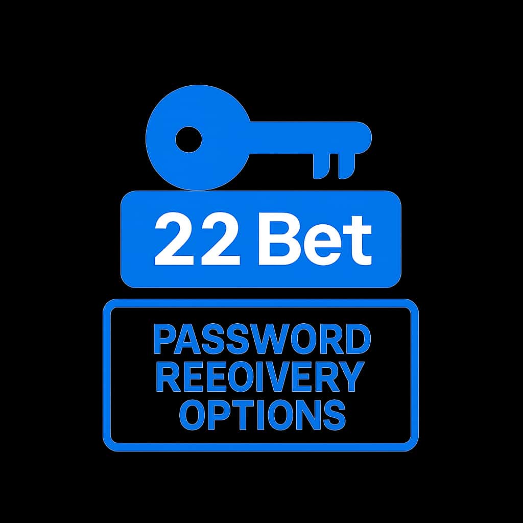 A badge symbolizing support for 22 Bet password recovery options.