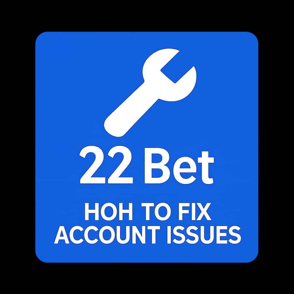 Icon representing account issues guide for 22 Bet.