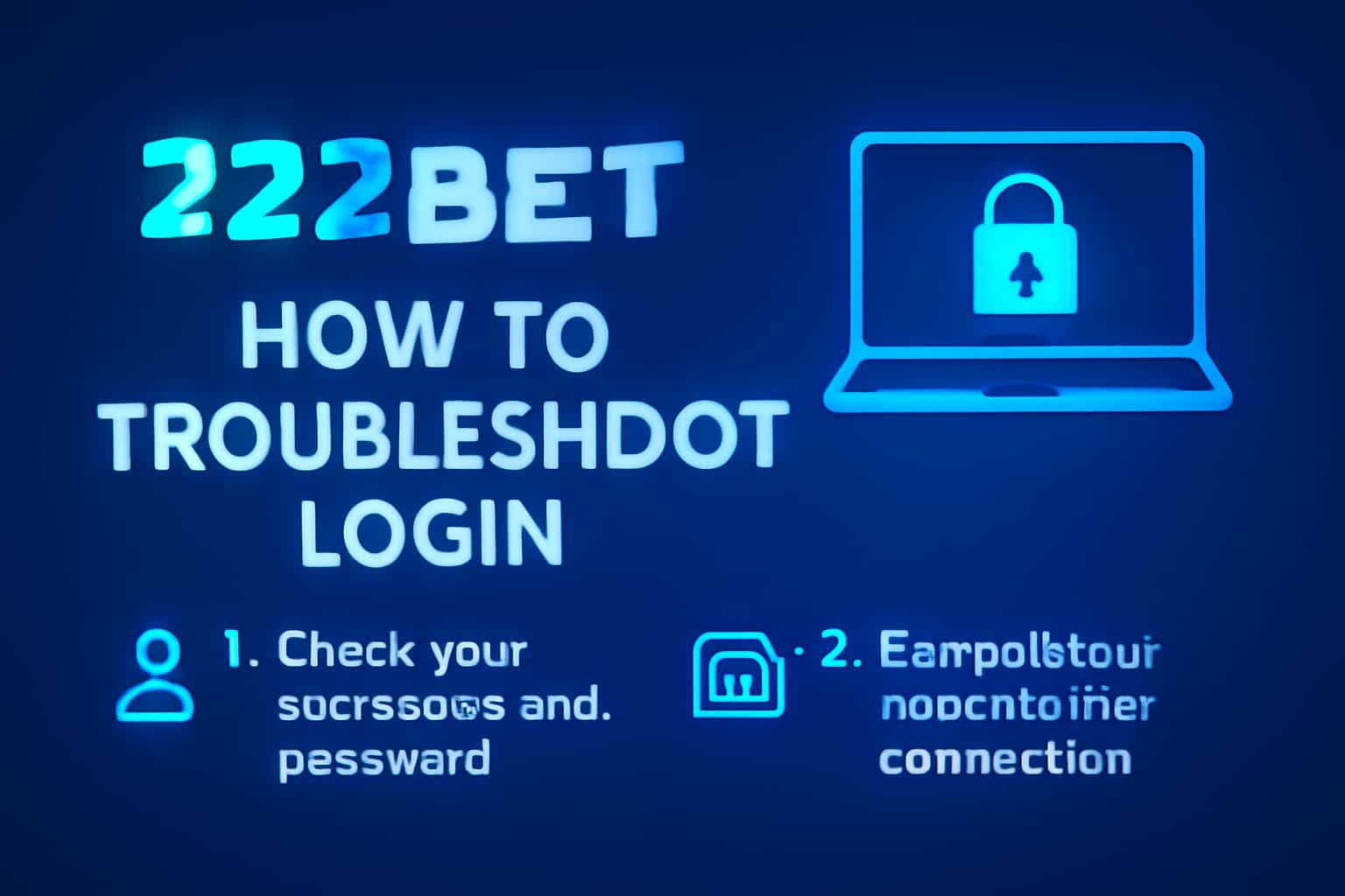 A professional illustration depicting troubleshooting steps for 22 Bet login with a focus on user support.